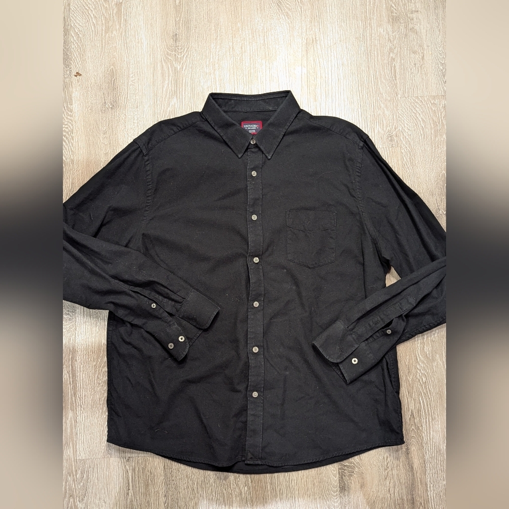 UNTUCKit XXl Sherwood black button down flannel #81